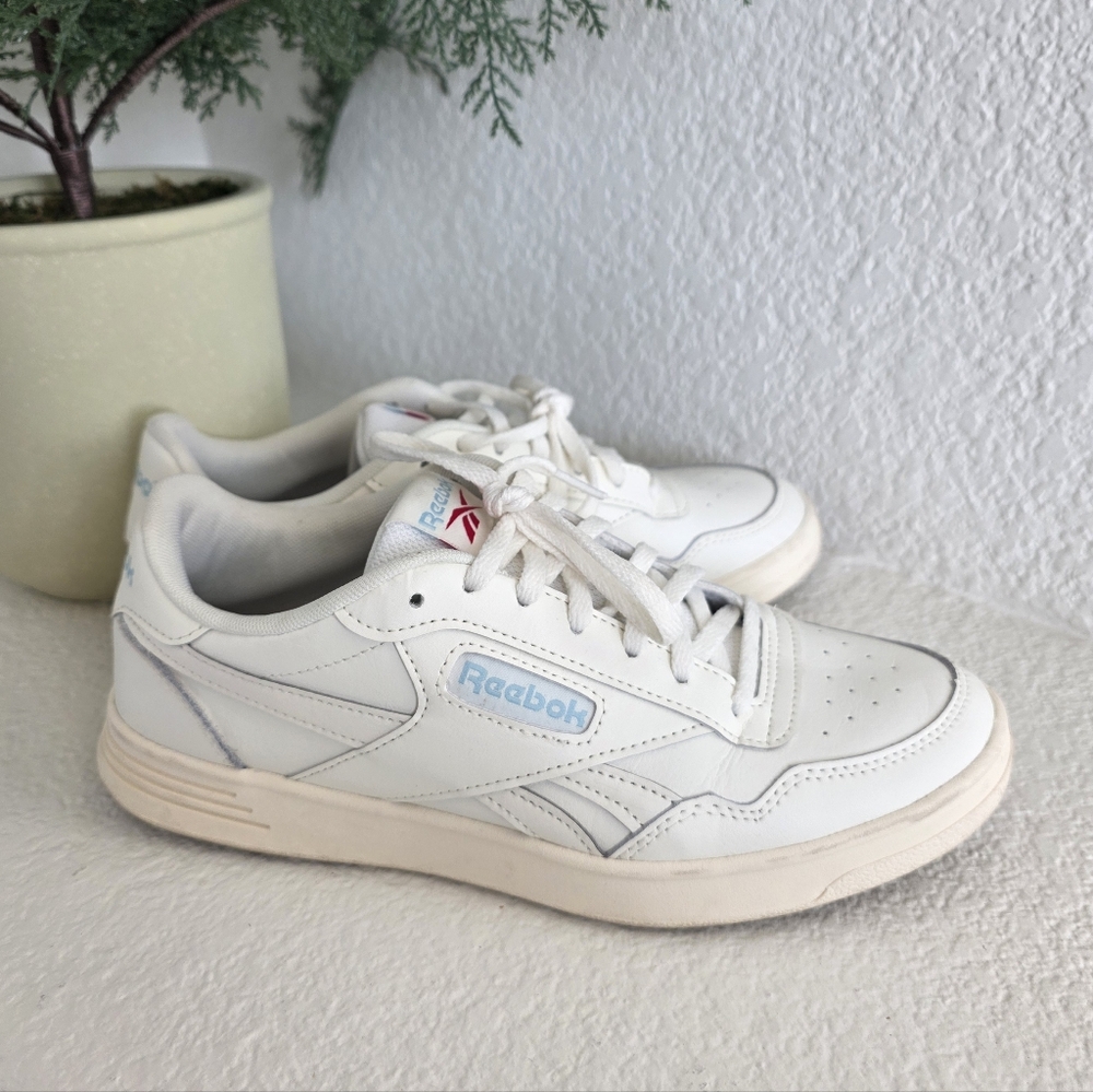 Reebok Court Advance Off-White Leather Sneakers MemoryTech Women’s 8.5